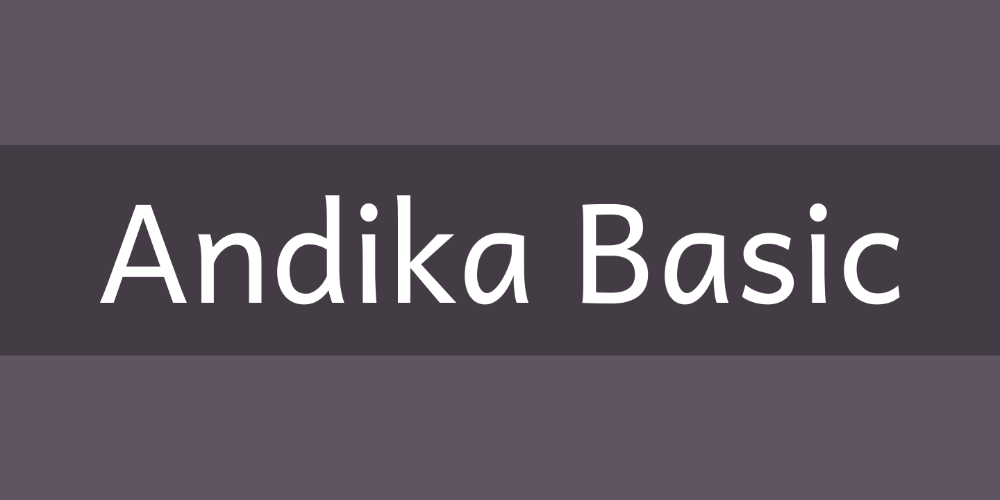 Przykładowa czcionka Andika New Basic #1