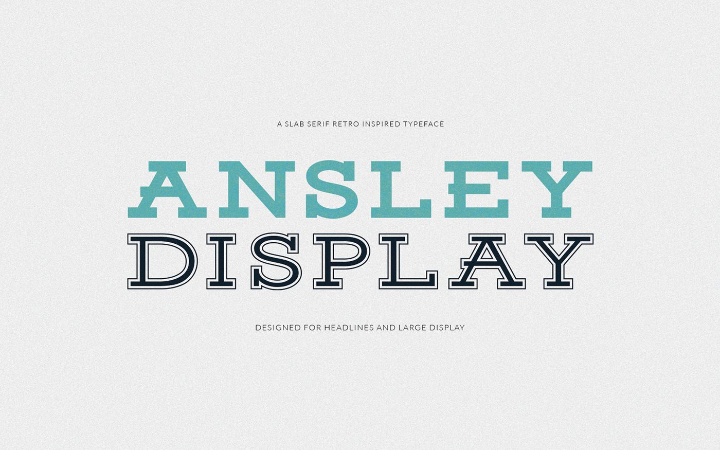Przykładowa czcionka Ansley Display #1