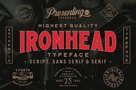 Przykładowa czcionka Iron Head #1
