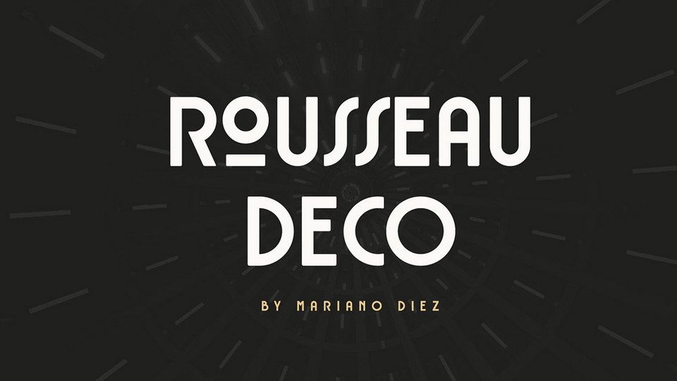 Przykładowa czcionka Rousseau Deco #1