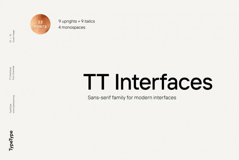 Przykładowa czcionka TT Interfaces #1