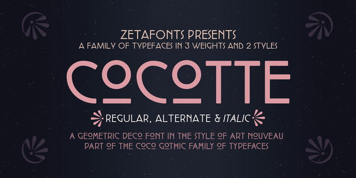 Przykładowa czcionka Cocotte #1