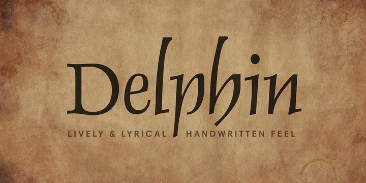 Przykładowa czcionka Delphin #1