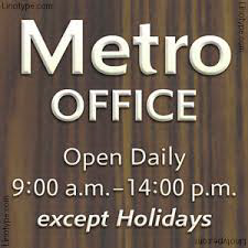Przykładowa czcionka Metro Office #1