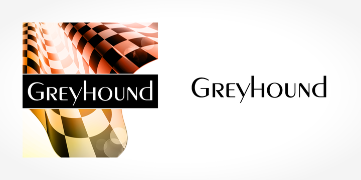 Przykładowa czcionka Greyhound #1