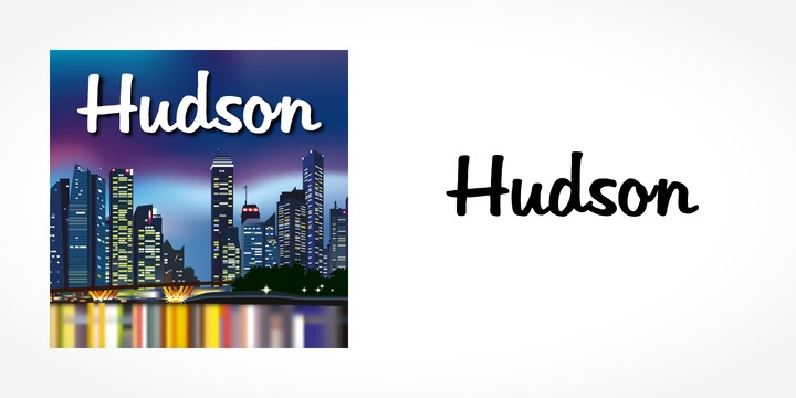 Przykładowa czcionka Hudson #1