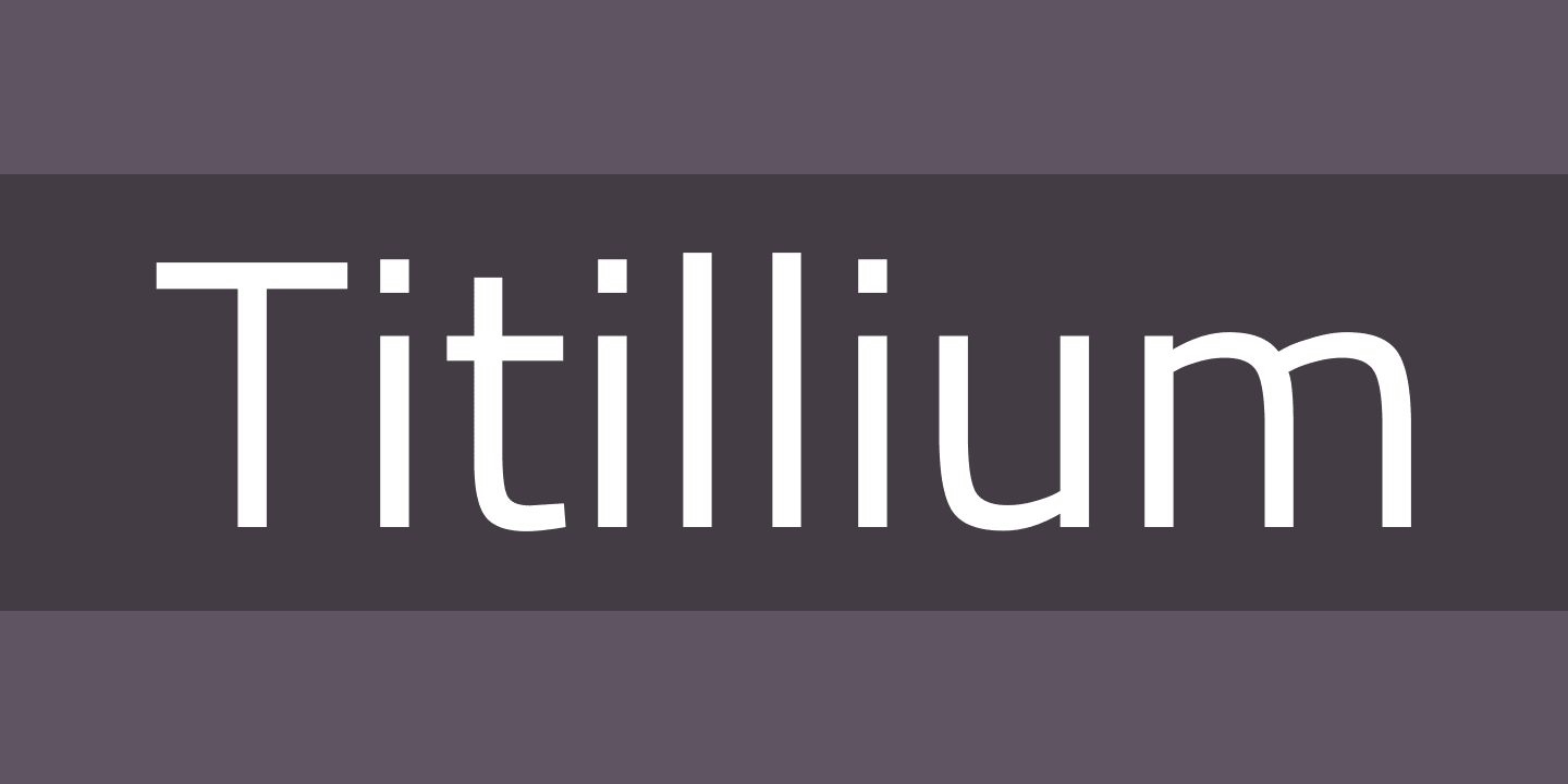 Przykładowa czcionka Titillium #1