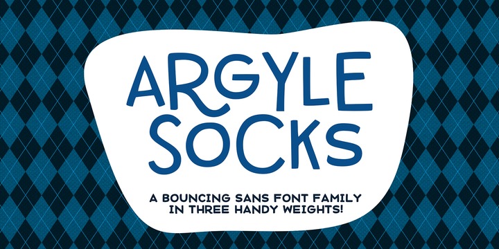 Przykładowa czcionka Argyle Socks #1