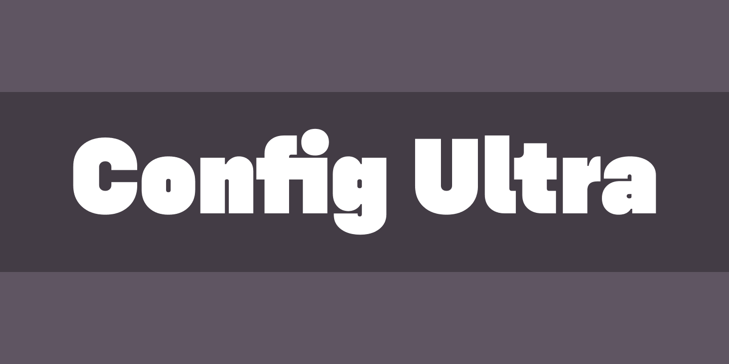 Przykładowa czcionka Config Ultra #1