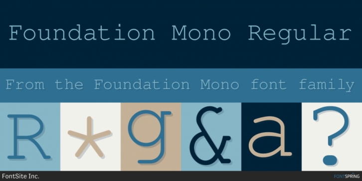 Przykładowa czcionka Foundation Mono #1