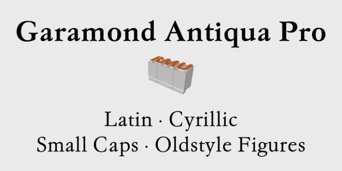 Przykładowa czcionka Garamond Antiqua Pro #1