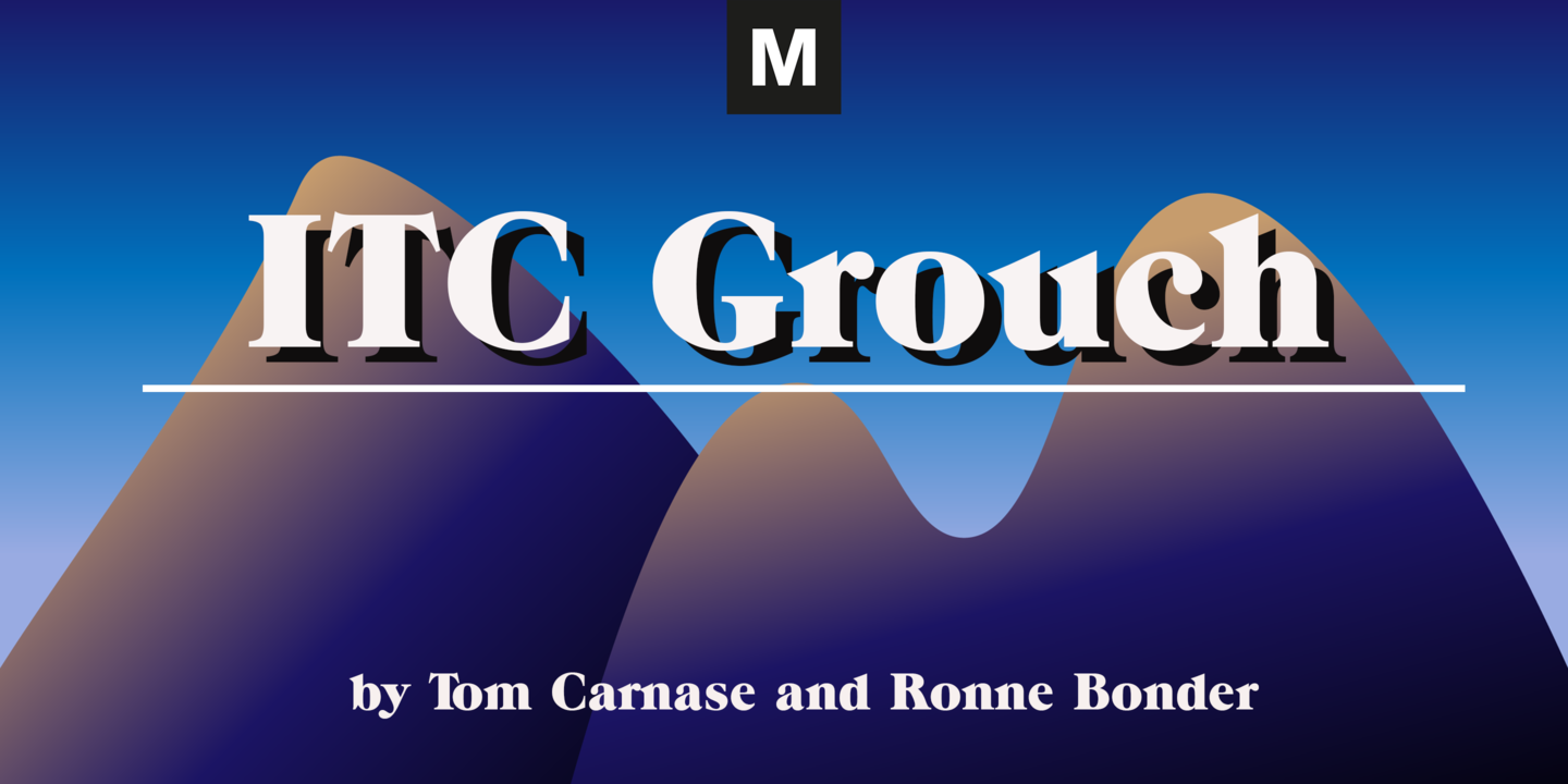 Przykładowa czcionka ITC Grouch #1