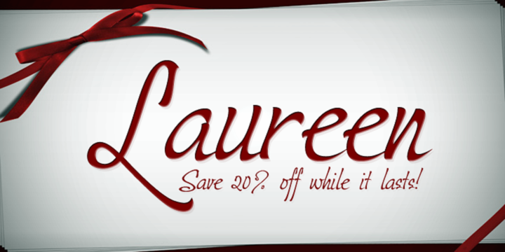 Przykładowa czcionka Laureen #1