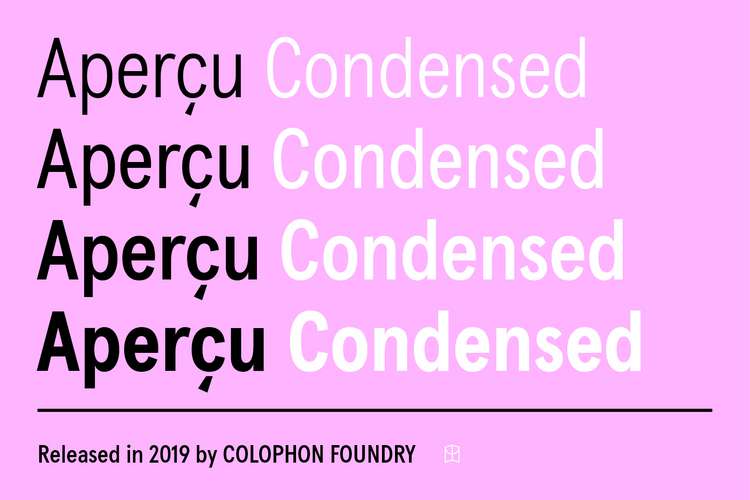 Przykładowa czcionka Apercu Condensed Pro #1