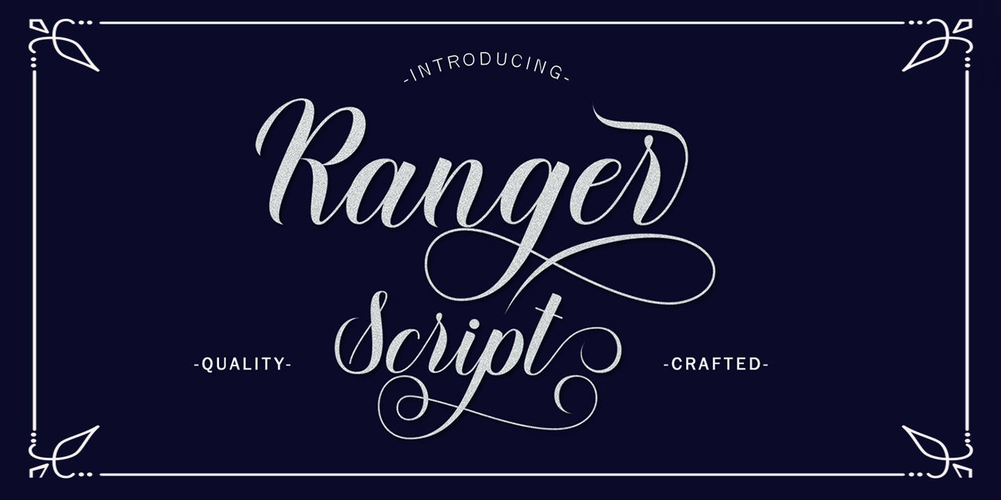 Przykładowa czcionka Ranger Script #1