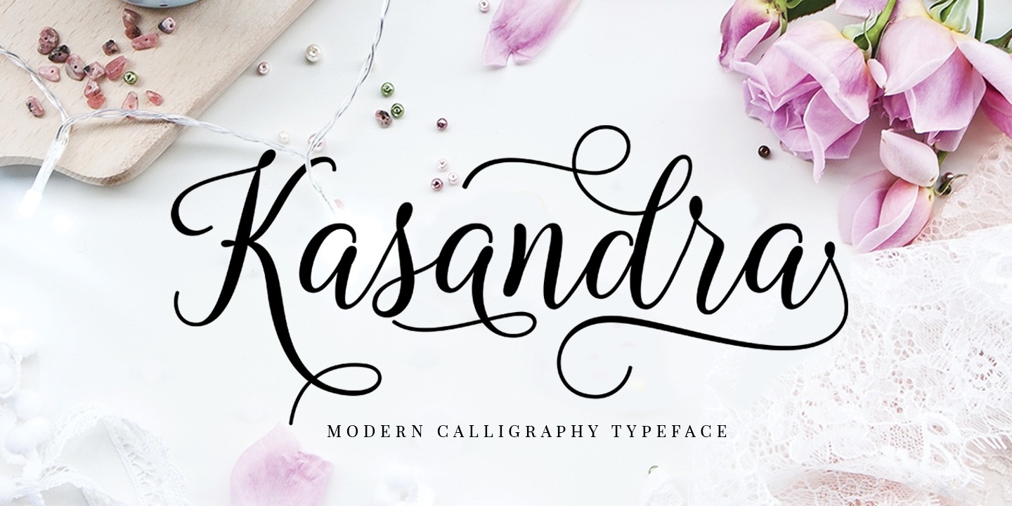 Przykładowa czcionka Kasandra Script #1