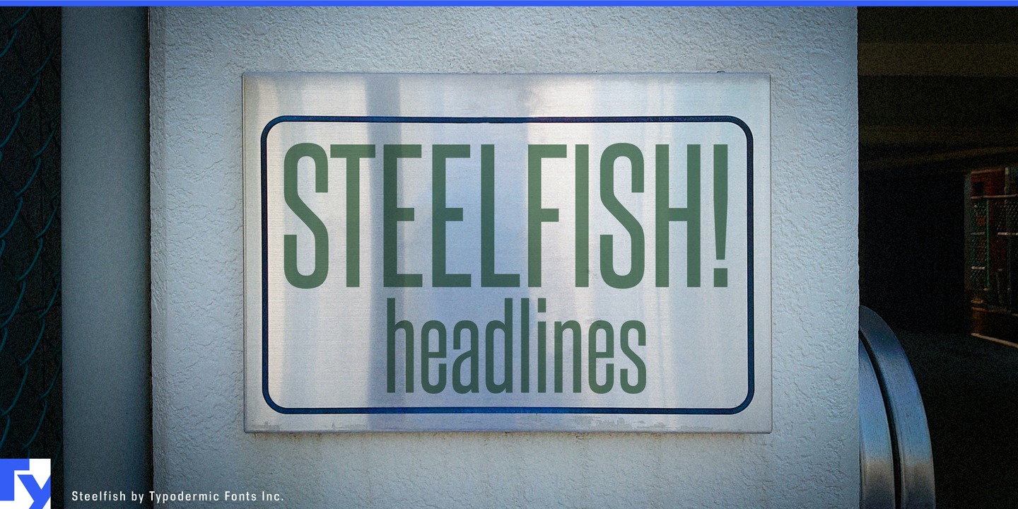 Przykładowa czcionka Steelfish #1