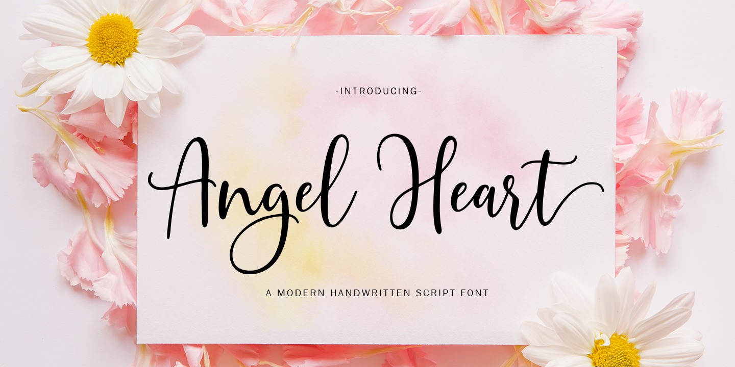 Przykładowa czcionka Angel Heart #1