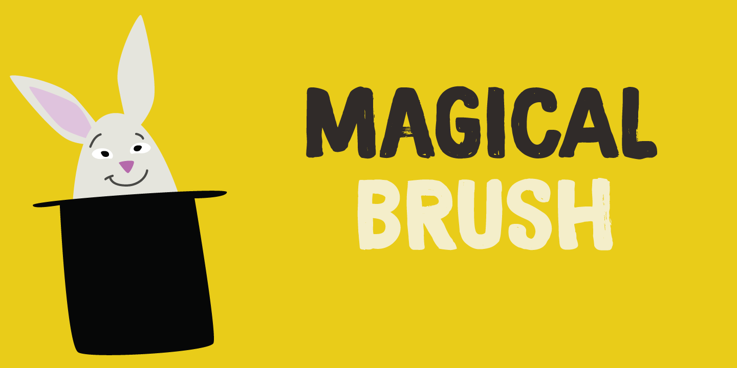 Przykładowa czcionka Magical Brush #1