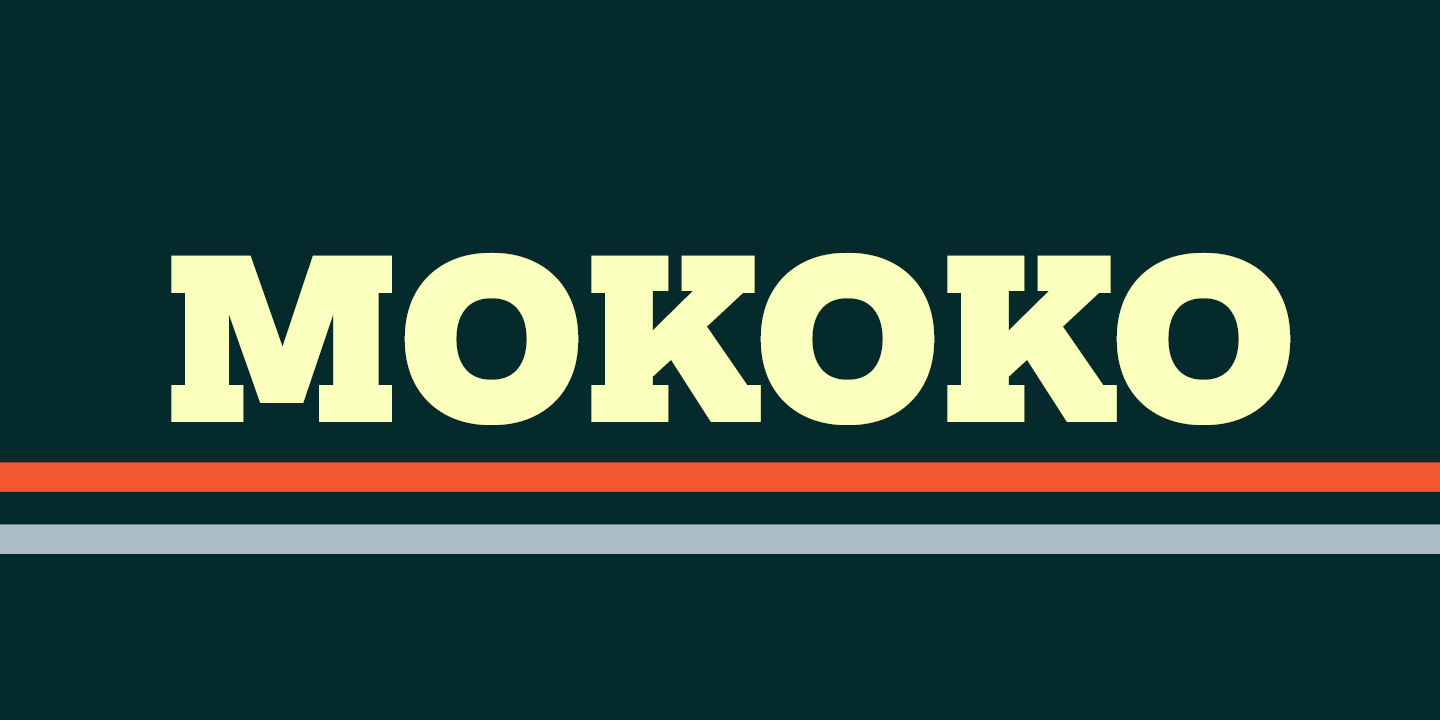 Przykładowa czcionka Mokoko #1