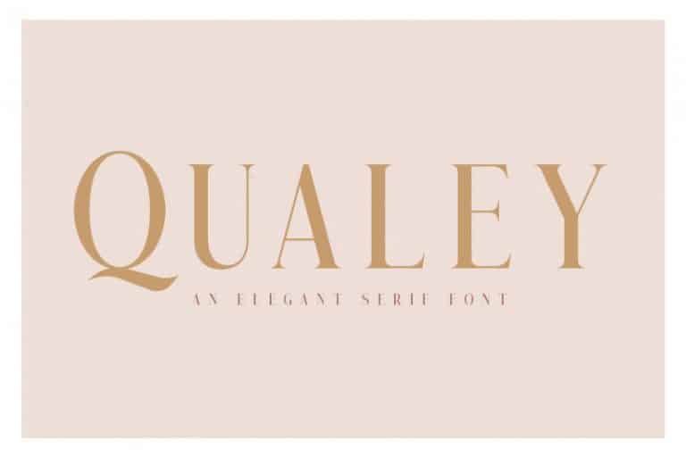 Przykładowa czcionka Qualey #1