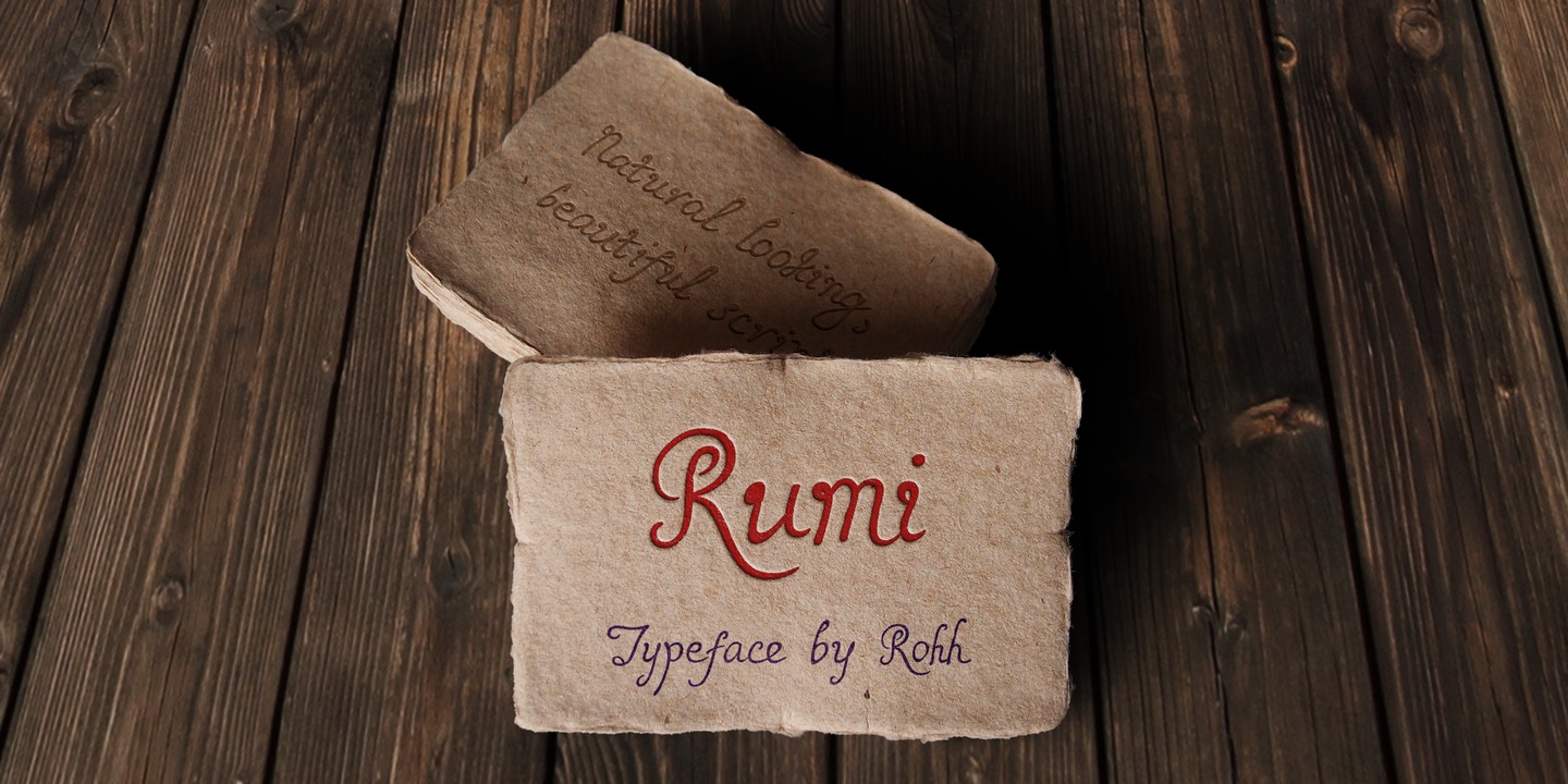 Przykładowa czcionka Rumi #1