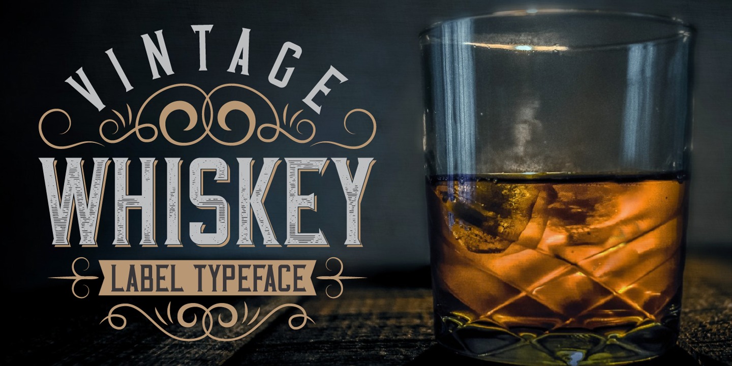 Przykładowa czcionka Vintage Whiskey #1
