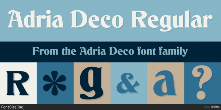 Przykładowa czcionka Adria Deco #1