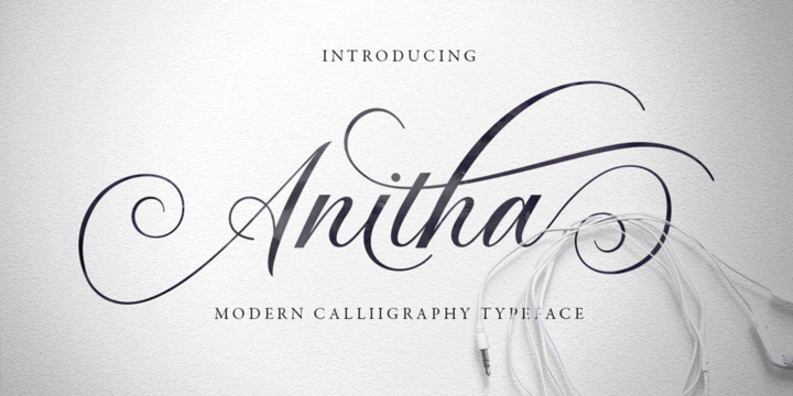 Przykładowa czcionka Anitha #1