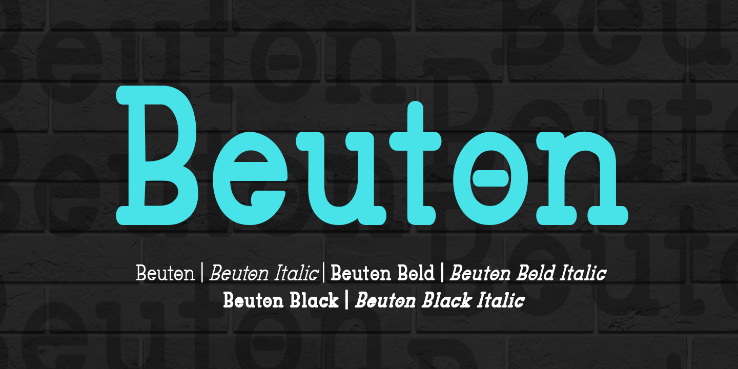 Przykładowa czcionka Beuton #1