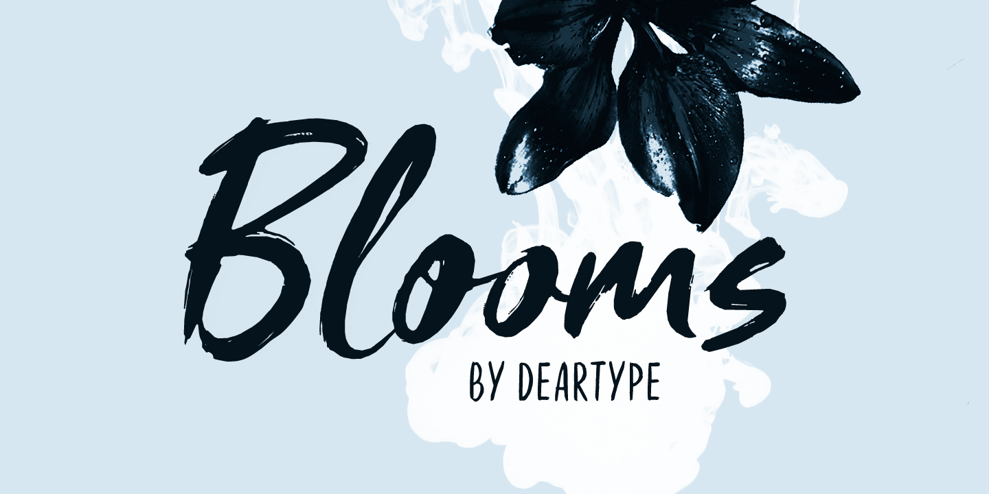 Przykładowa czcionka Blooms #1