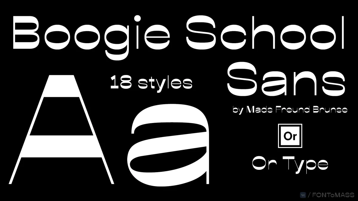 Przykładowa czcionka Boogie School Sans #1