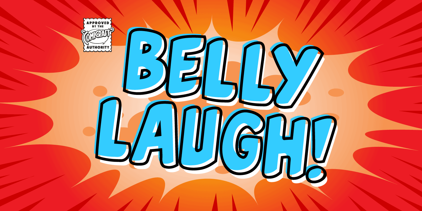 Przykładowa czcionka CC Belly Laugh #1