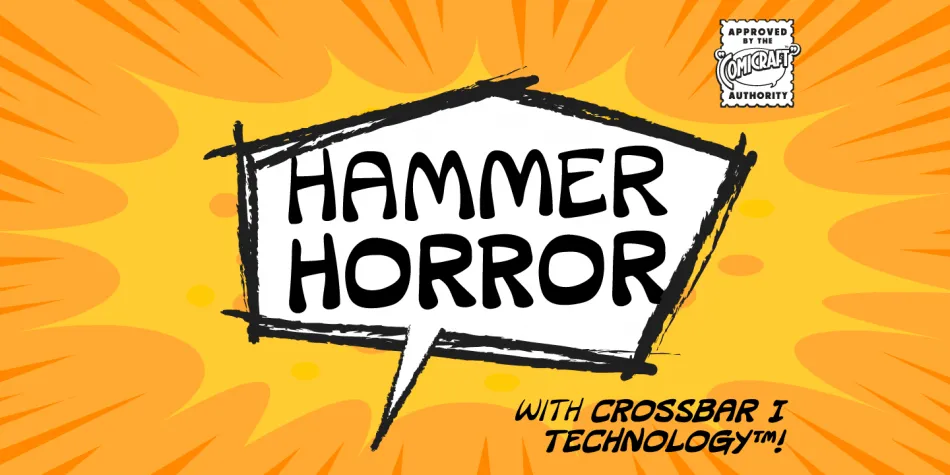 Przykładowa czcionka CC Hammer Horror #1