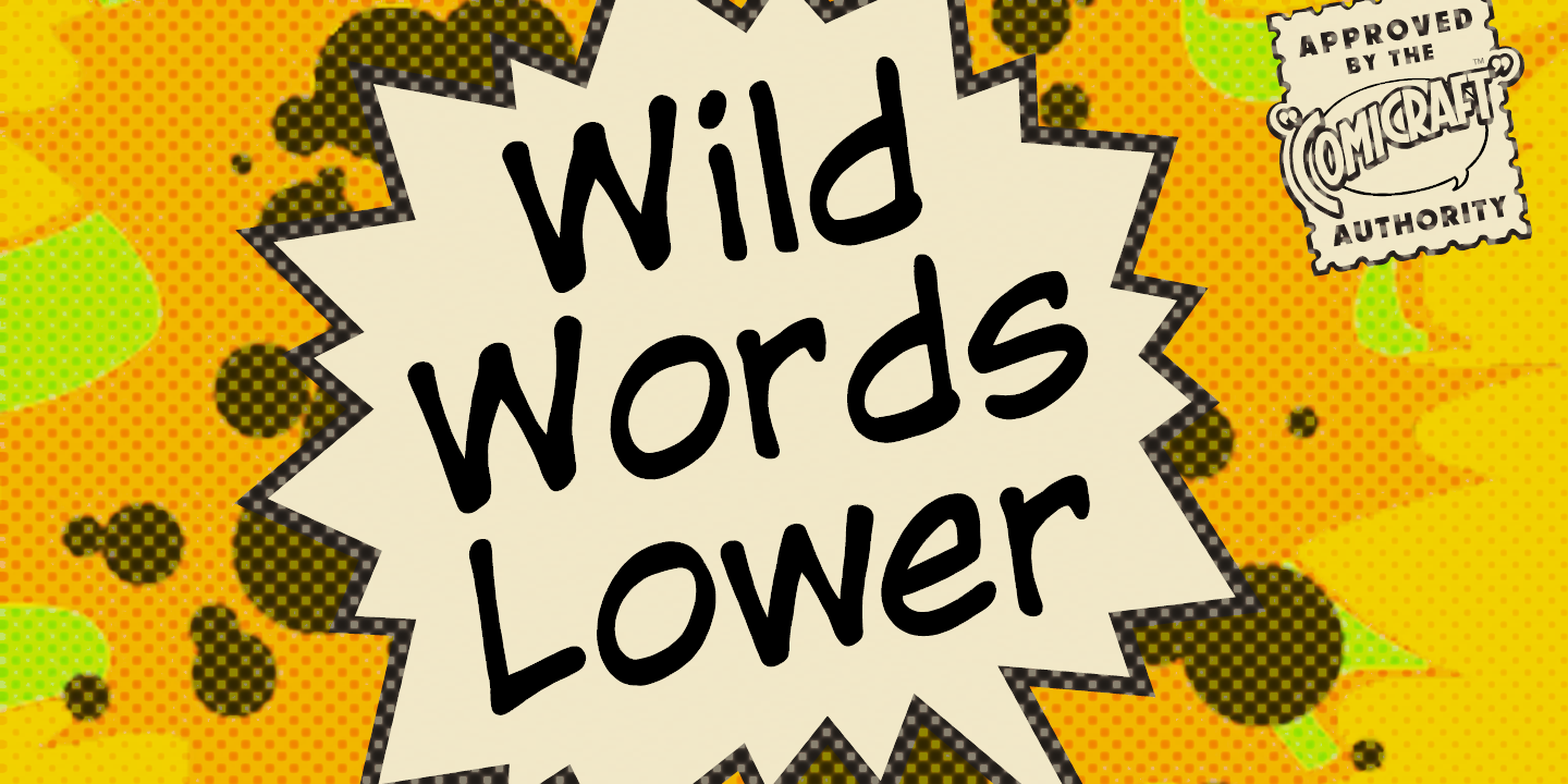 Przykładowa czcionka WildWords Lower #1