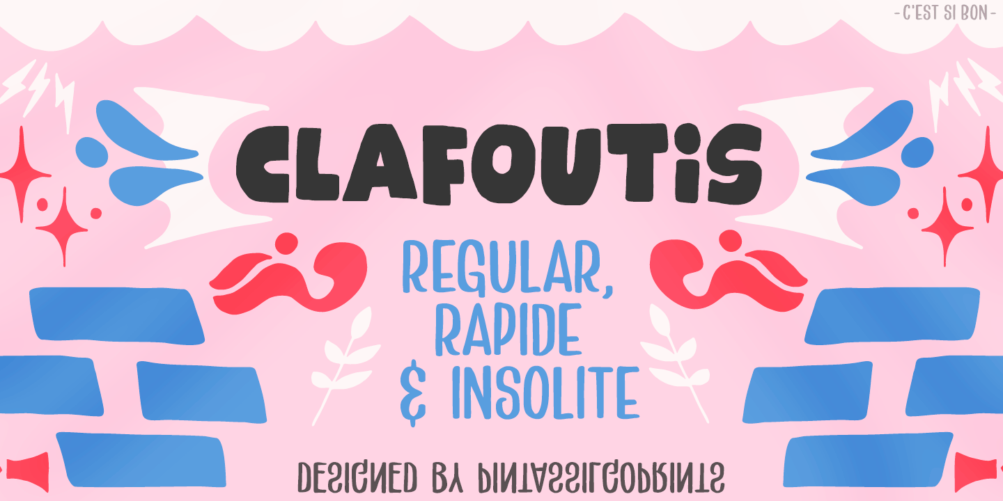 Przykładowa czcionka Clafoutis #1