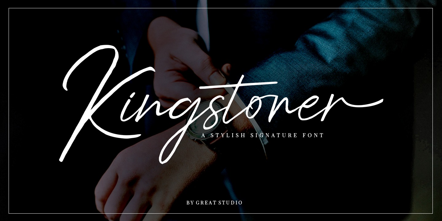 Przykładowa czcionka Kingstoner Font #1