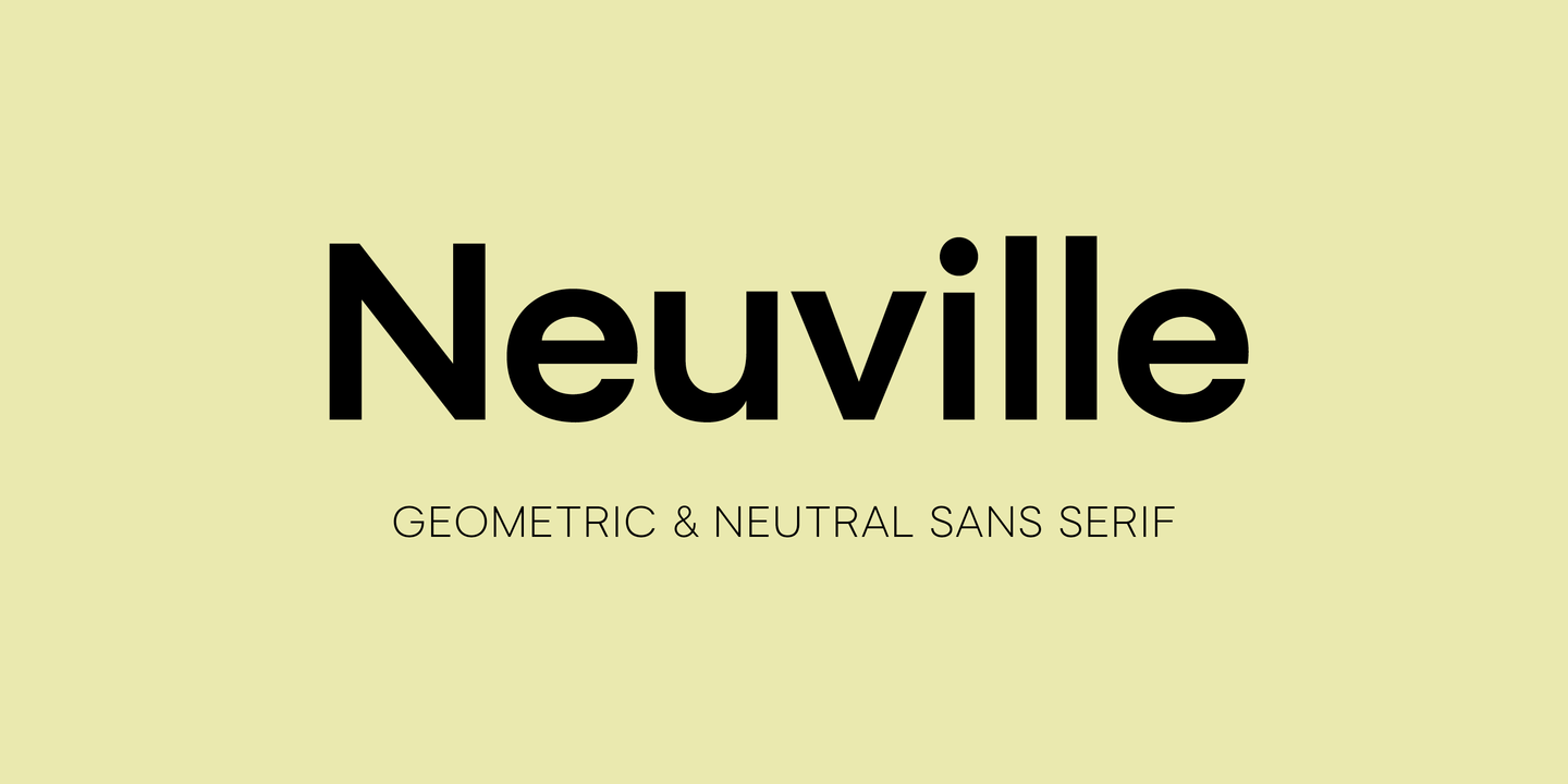 Przykładowa czcionka Neuville #1