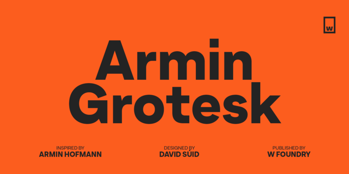Przykładowa czcionka Armin Grotesk #1