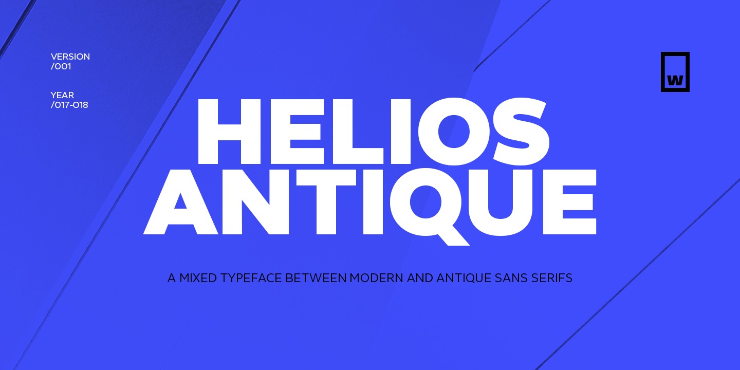 Przykładowa czcionka Helios Antique #1
