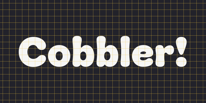 Przykładowa czcionka Cobbler #1