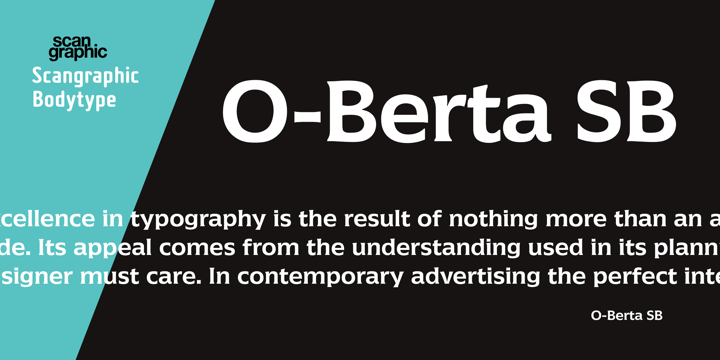 Przykładowa czcionka O-Berta SB #1