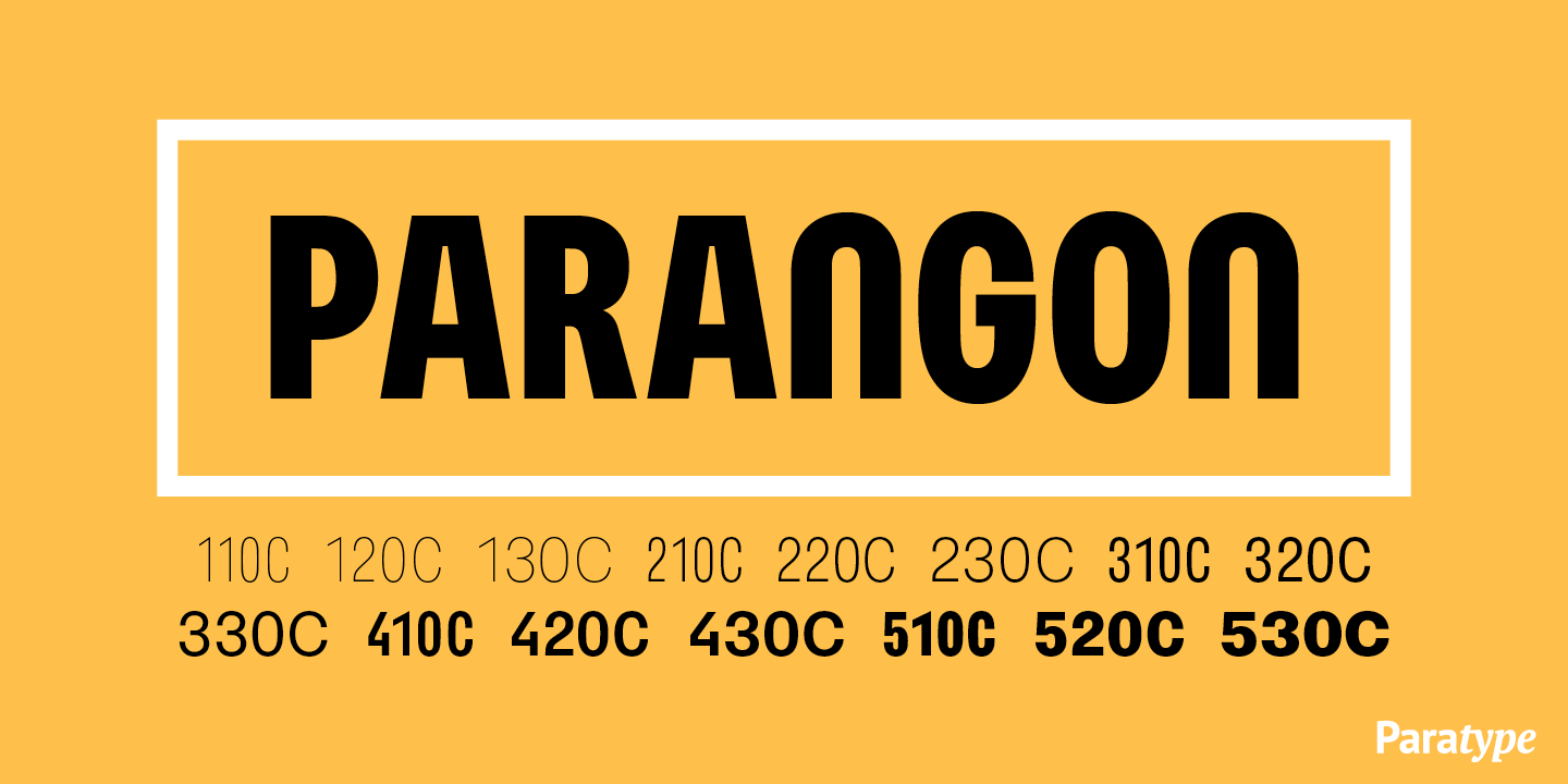 Przykładowa czcionka Parangon #1
