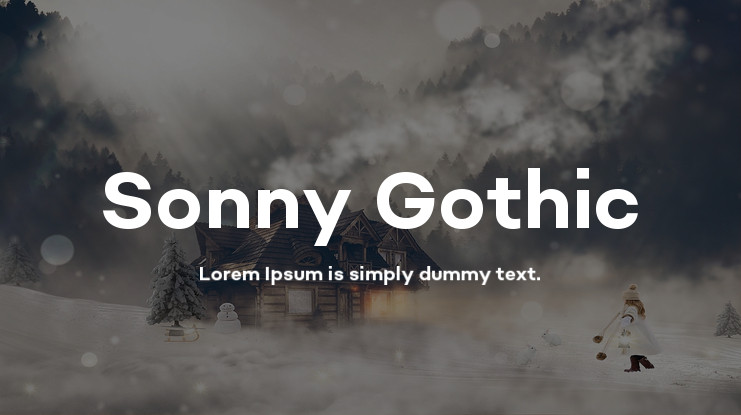 Przykładowa czcionka Sonny Gothic Cond #1