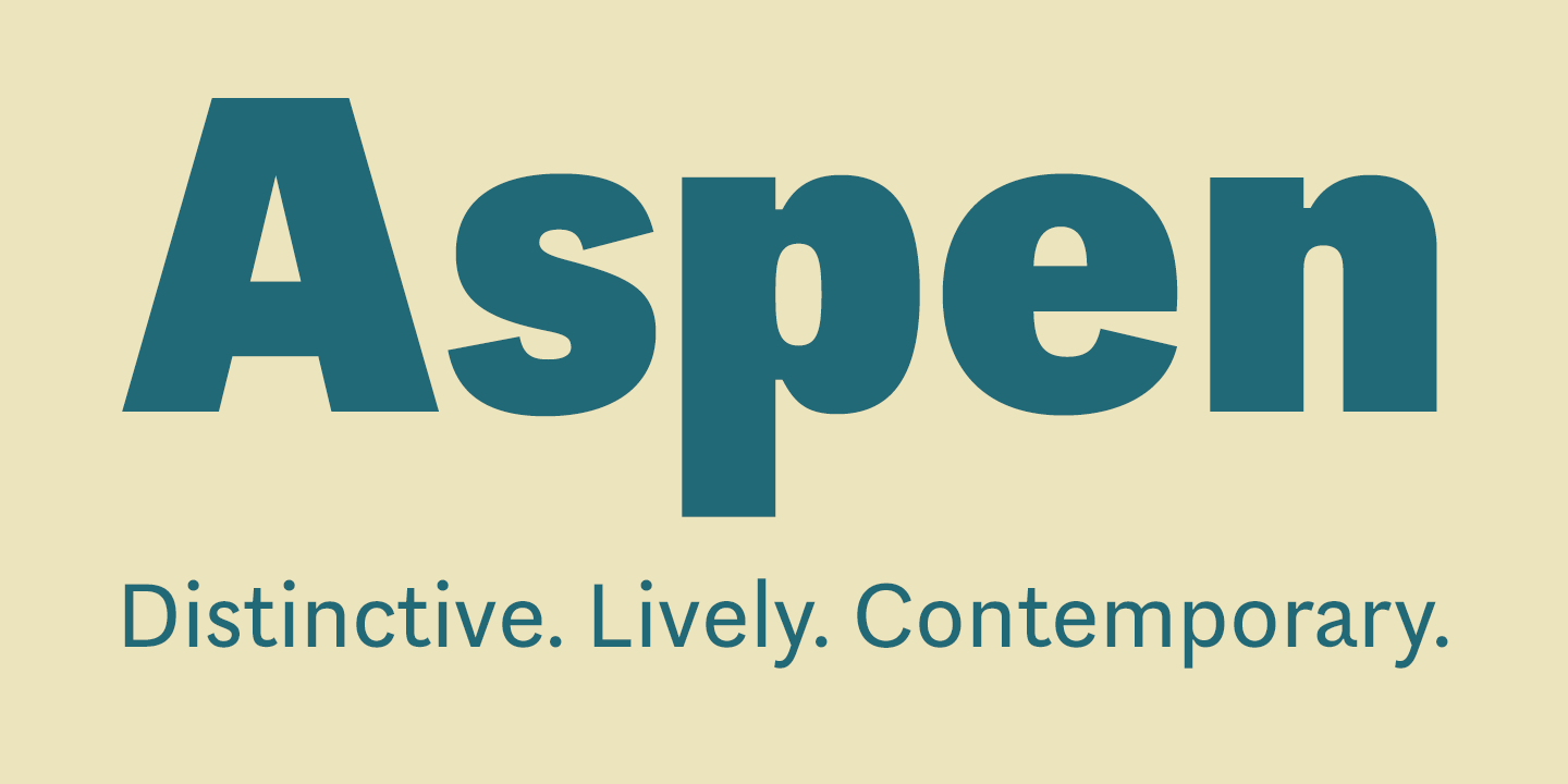 Przykładowa czcionka Aspen #1