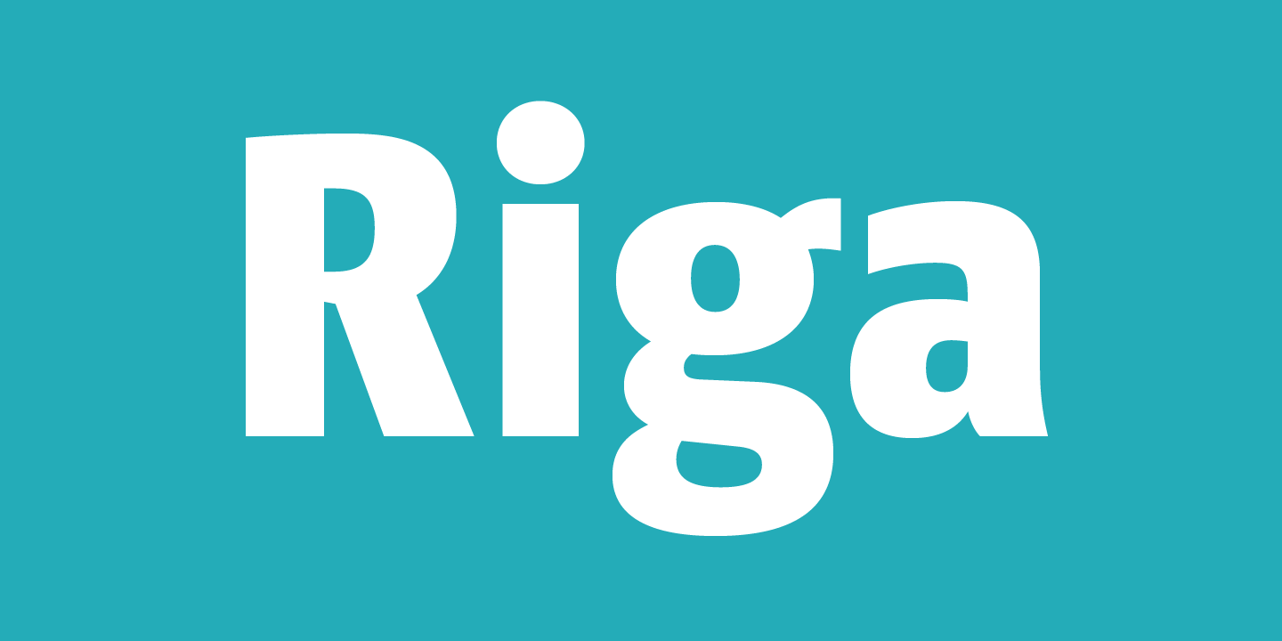 Przykładowa czcionka Riga #1