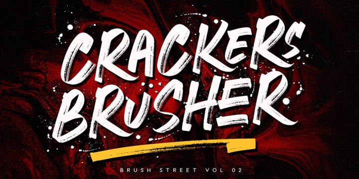 Przykładowa czcionka Crackers Brusher #1