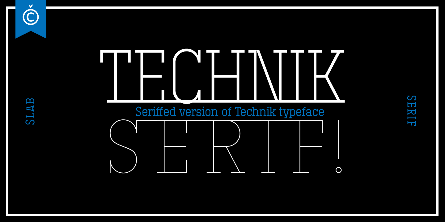 Przykładowa czcionka Technik Serif #1