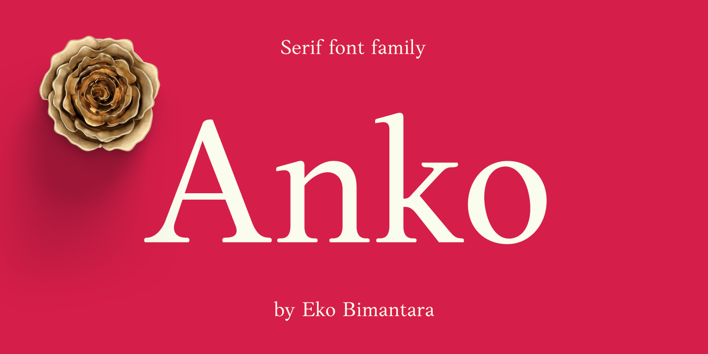 Przykładowa czcionka Anko #1
