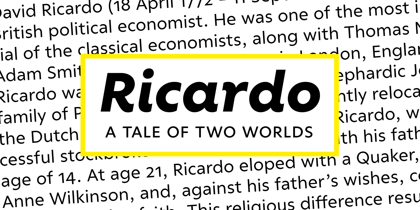 Przykładowa czcionka Ricardo #1